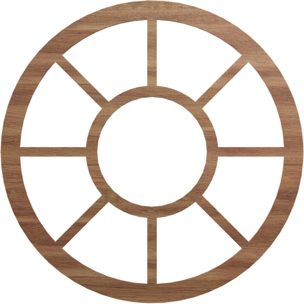 Ekena Millwork Grace Wood Fretwork Pierced Ceiling Medallion, Walnut, 32"OD x 11 5/8"ID x 1/4"T CMWP32X0250GRWA - main
